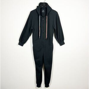 Magnlens Women’s Size Large Black Women’s Zip Front Pocket Jumpsuit